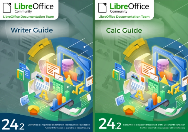 Neuheiten und kostenloser Download der LibreOffice 24.2 Leitfäden: Writer und Calc im Rampenlicht