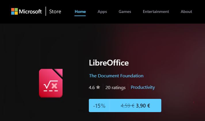 LibreOffice jetzt im Microsoft Store verfügbar