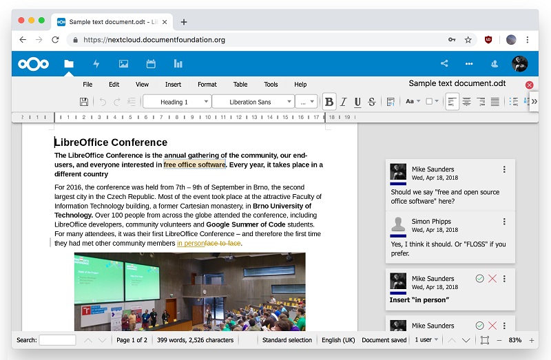 LibreOffice Online kostenlos